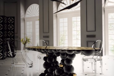 The Dining Table That Will Change Your Entire Interior Design | www.bocadolobo.com #moderndiningtables #diningtables #diningarea #diningroom #thediningroom #luxurybrands #creativefurniture #creativedesign #productdesign #handcrafted @moderndiningtables