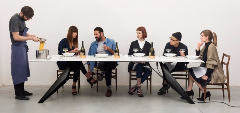 A Smart Modern Dining Table Cooks Food and Chills Drinks | www.bocadolobo.com #moderndiningtables #diningtables #exclusivedesign #productdesign #productdesigner #luxuryfurniture #diningroom #thediningroom #diningarea @moderndiningtables