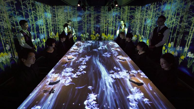 Welcome to Sagaya - An Interactive Restaurant In Tokyo by TeamLab