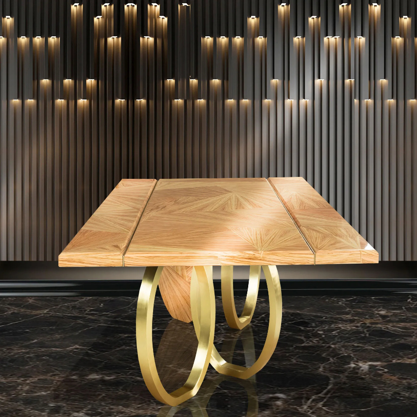Golden Dining Tables For A Magical Christmas Eve