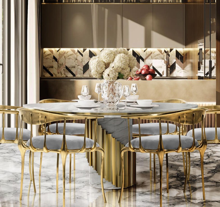Marble Dining Table Inspirations: 20 Finest Luxury Interior Designs