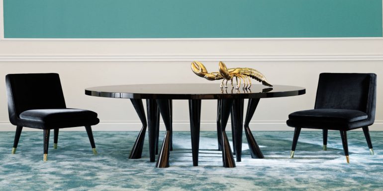 20 Black Luxury Chairs For a Dark Mood