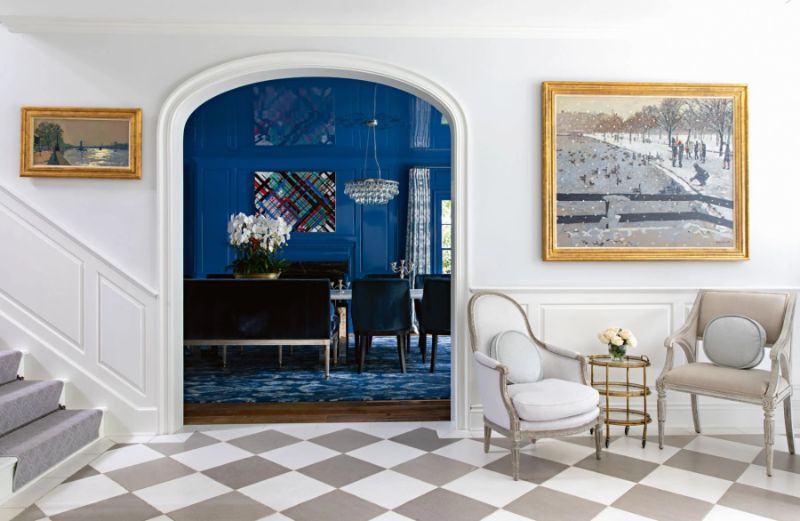 Evens Architects: A Home in Los Angeles With a Stunning Blue Dining Room