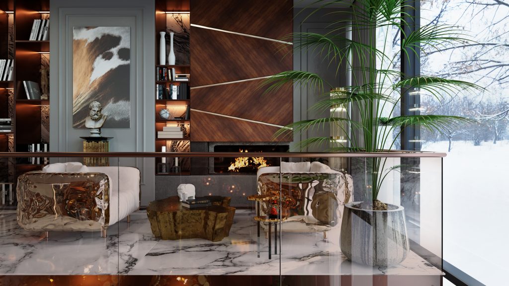 Imperial Ambience in a Luxury Living And Dining Room Set
