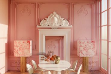 Pink Design in a Luxurious Dining Room Inspired by Barbie